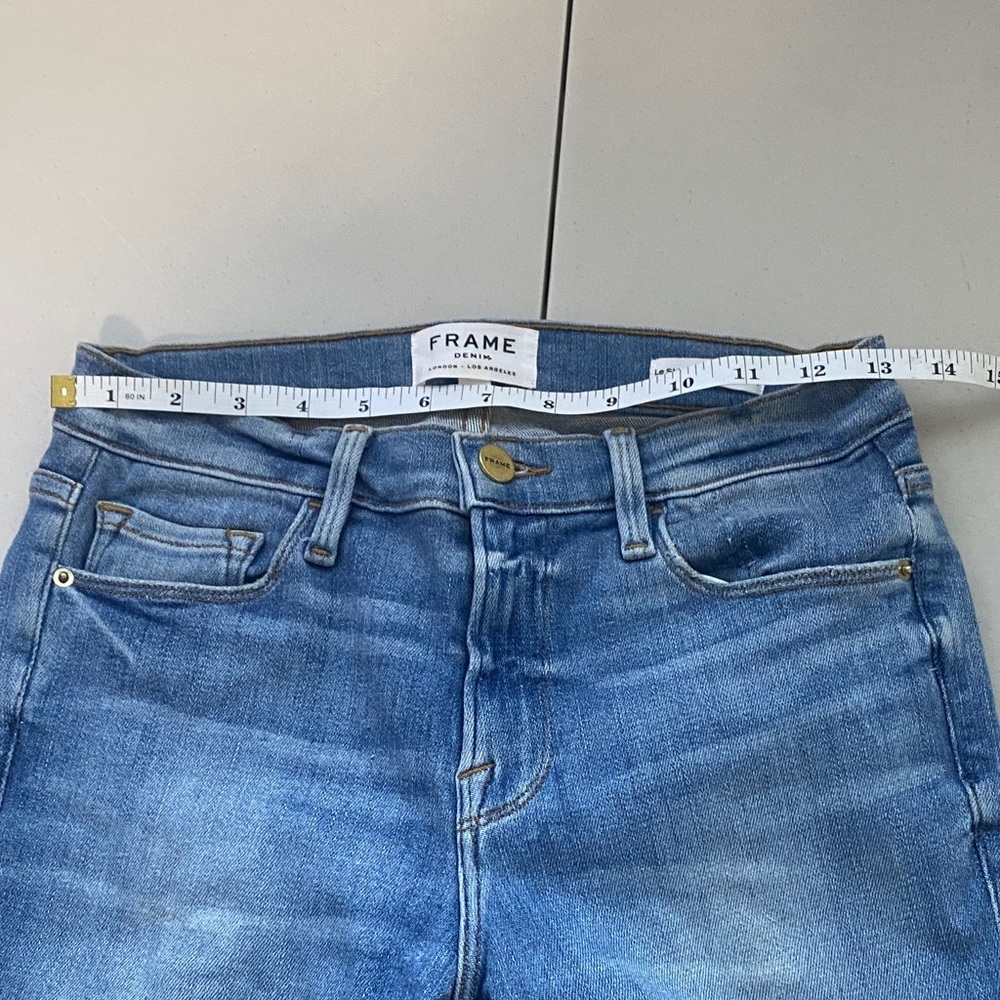 FRAME Le Skinny de Jeanne Crop Skinny Jeans in Firefly sz 27 - Picture 8 of 14